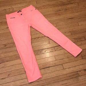 *Scotch and Soda hot pink embroidered jeans 32/32L